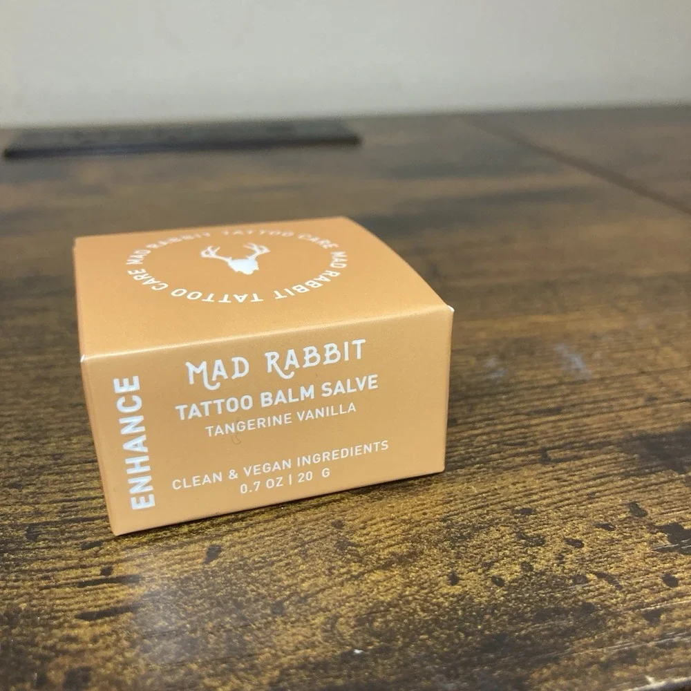 Mad Rabbit Tangerine‎ Vanilla Tattoo Balm Salve - Hydrates  Revives Tattoos